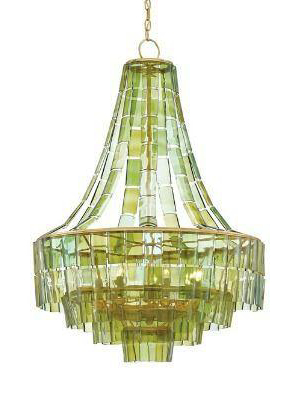 Vintner Chandelier Green