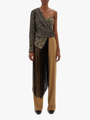 Celeste Paisley Fringe Pants