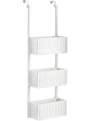 Over-the-door 3-tier Basket Storage White