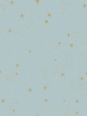 Sample Upon A Star Peel & Stick Wallpaper In Blue By Roommates For York Wallcoverings