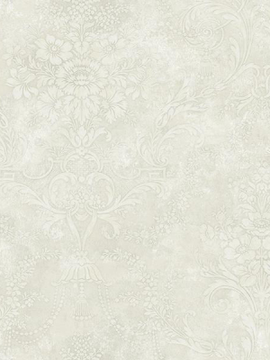 Jeffreys Floral Wallpaper In Greys And White By Carl Robinson For Seabrook Wallcoverings