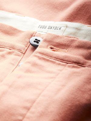 Japanese Selvedge Chino In Salmon