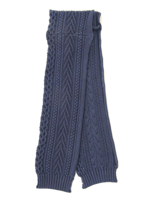 Greg Lauren Cable Knitted Scarf