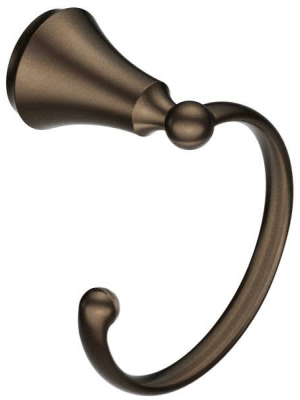 Moen Yb5286 Moen Yb5286 Wynford 6" Single Post Towel Ring - Oil Rubbed Bronze