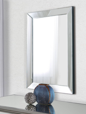 Isabele Rectangle Wall Mirror Silver - Abbyson Living