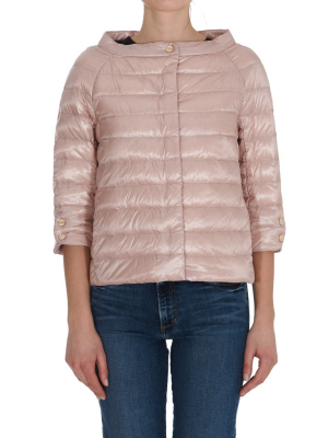 Herno Cropped Sleeve Down Jacket