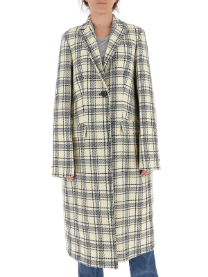 Marni Checked Single Breasted Coat