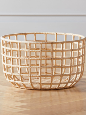 Scaffold Natural Rattan Basket