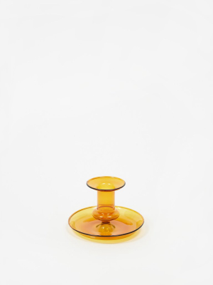 Hay Flare Candle Holder - Amber