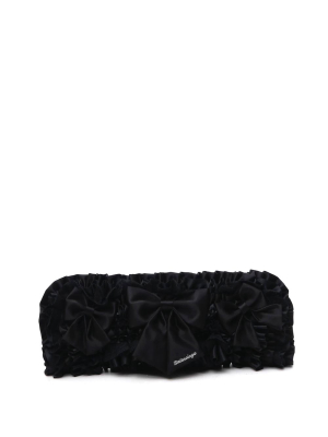 Balenciaga Ruffled Silk Clutch