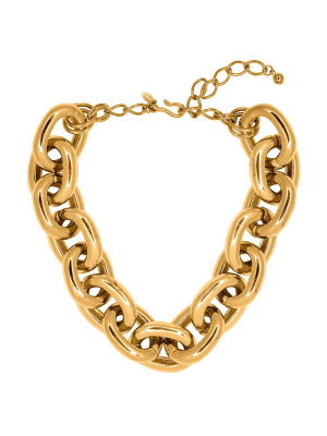 Gold Medium Link Necklace