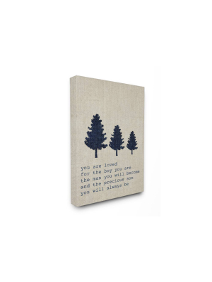 24"x1.5"x30" You Are Loved Son Trees Oversized Stretched Canvas Wall Art - Stupell Industries