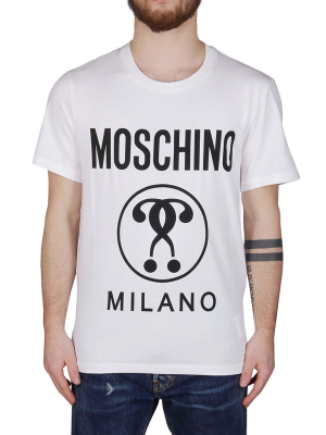 Moschino Double Question Mark Printed T-shirt