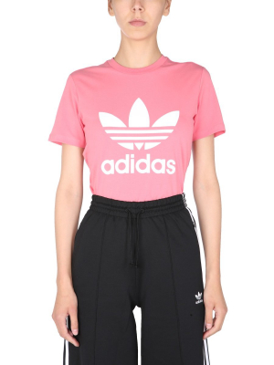 Adidas Originals Logo Print Crew Neck T-shirt