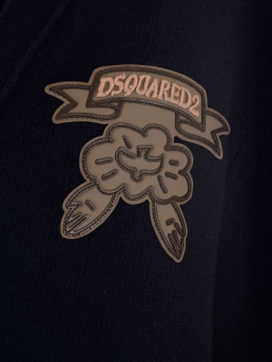 Dsquared2 Logo Patch Buttoned Cardigan