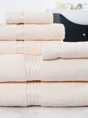 6pc Hotel 100% Cotton Bath Towel Set - Hastings Home