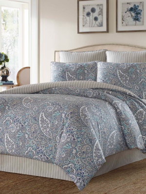 Blue Lancaster Duvet Cover Set - Stone Cottage