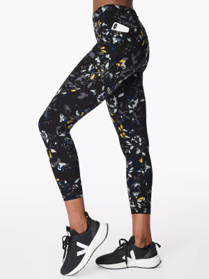 Sweaty Betty Power 7/8 Workout Leggings - Blue Floral Flow Print - Final Sale