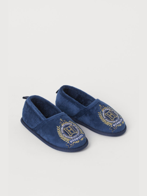 Soft Embroidered Slippers
