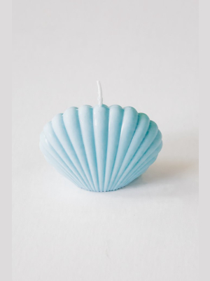 Baby Blue Shell Candle