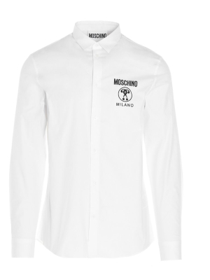 Moschino Double Question Mark Printed Shirt