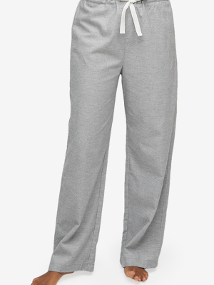 Lounge Pant Grey Twill Cashmere Blend