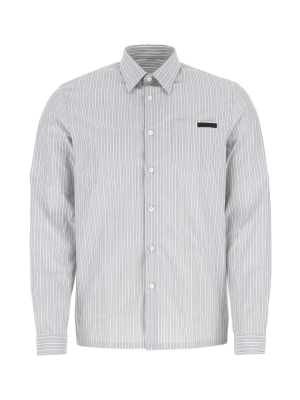 Prada Pinstriped Chest Pocket Shirt