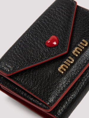 Miu Miu Madras Love Compact Wallet