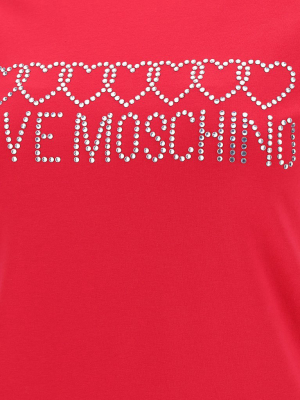 Love Moschino Logo Embellished T-shirt