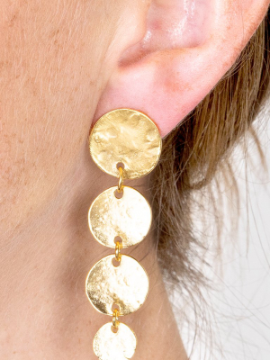 Coin Pierced Earrings