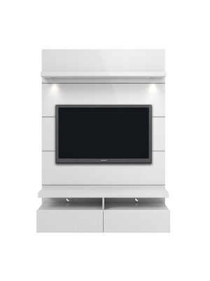 Cabrini 1.2 Floating Wall Theater Entertainment Center - Manhattan Comfort