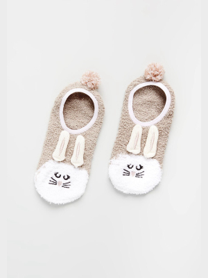 Fuzzy Bunny Slipper Socks