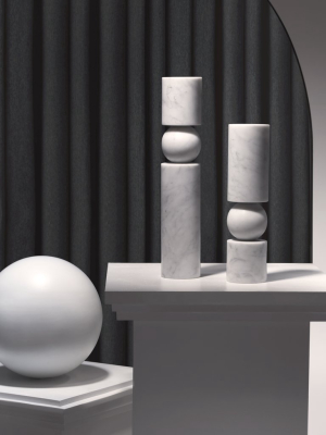 Fulcrum Candlestick: Marble