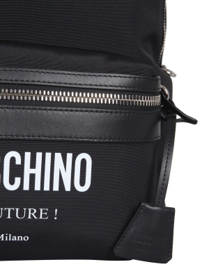 Moschino Couture Logo Print Backpack