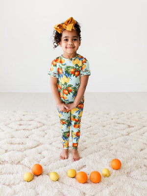 Lucia Ruffled Short Sleeve Pajamas