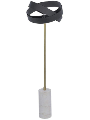 Noir Orion Black Floor Lamp