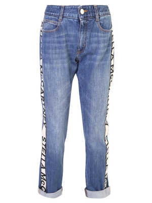 Stella Mccartney Strap Detailed Skinny Boyfriend Jeans