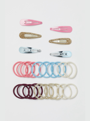 Hair Elastics And Clips