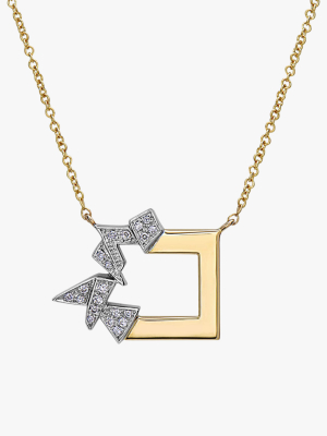 Broken Square Shards Necklace