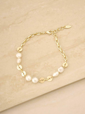 Legacy Pearl 18k Gold Plated Anklet