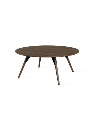 Clarke Large Circle Coffee Table - Walnut