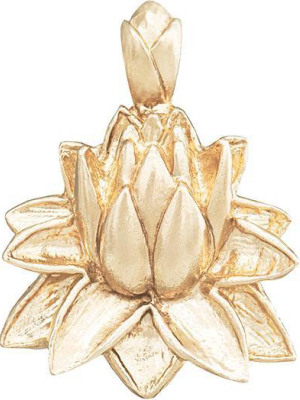 Large Lotus Flower Charm