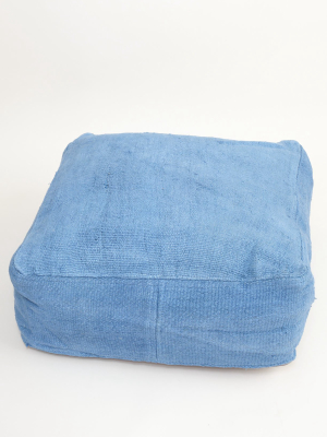 Floor Pouf In True Blue