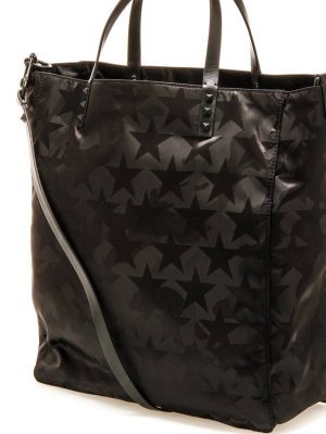 Valentino Garavani Rockstud Star Print Tote Bag