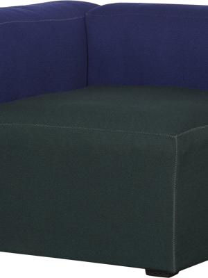 Hay Mags Soft Modular Sofa – Blue/dark Green – Left Corner