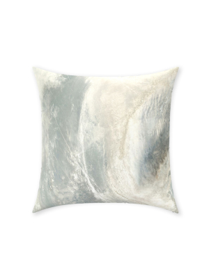 Ice Maps Throw Pillow