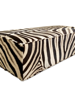 The Forsyth Large Ottoman In Zebra
