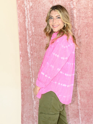 Ace Shirt - Pink Shibori