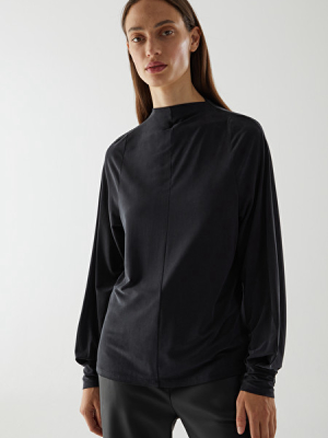 Cupro Long-sleeved Top