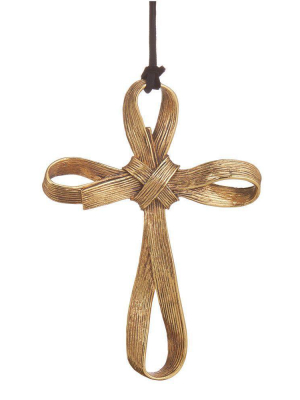 Palm Cross Ornament